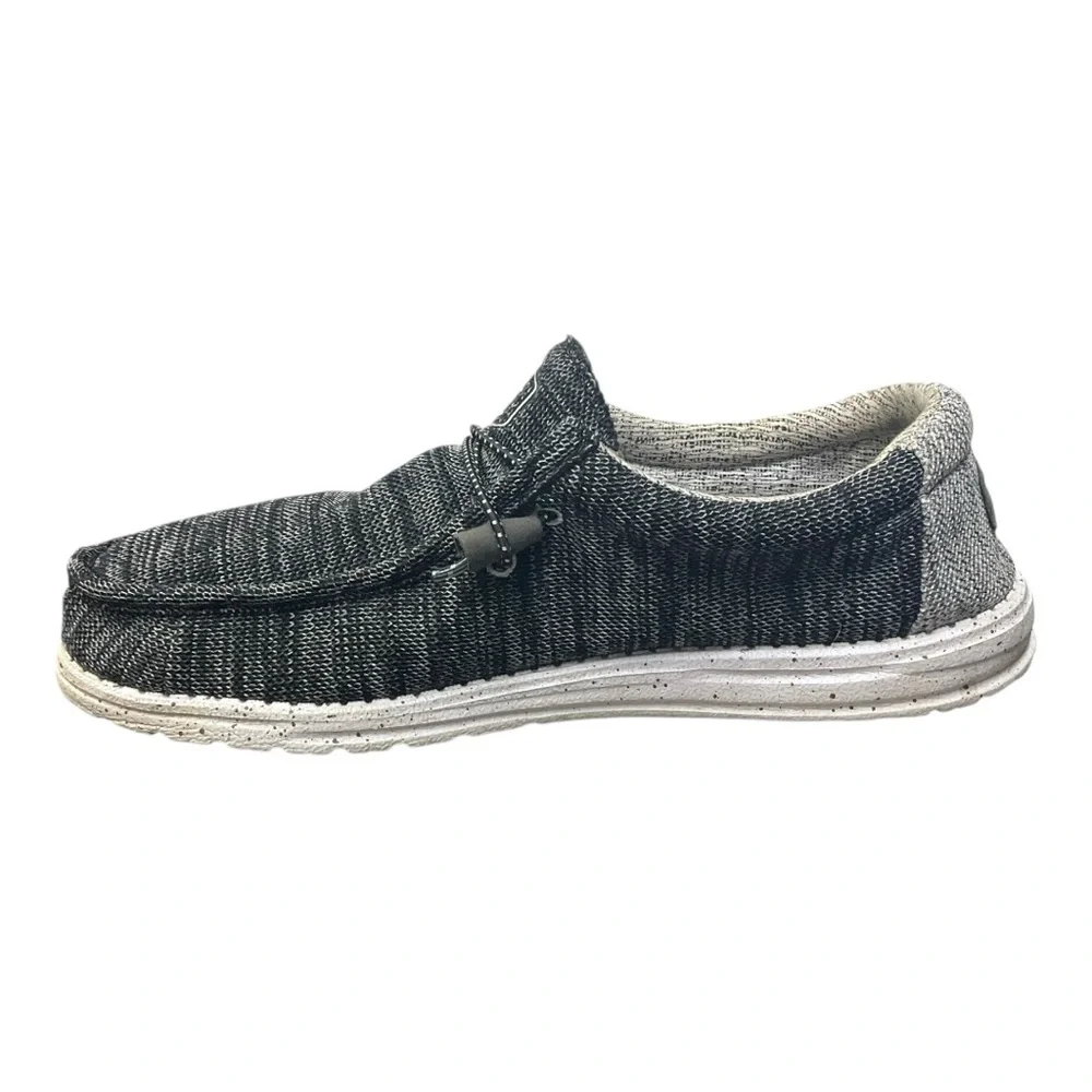 🛶 Hey‎ Dude Wally Sox Men’s Shoes 👟 Size 12 Charcoal Gray 🖤 Slip-On Comfort